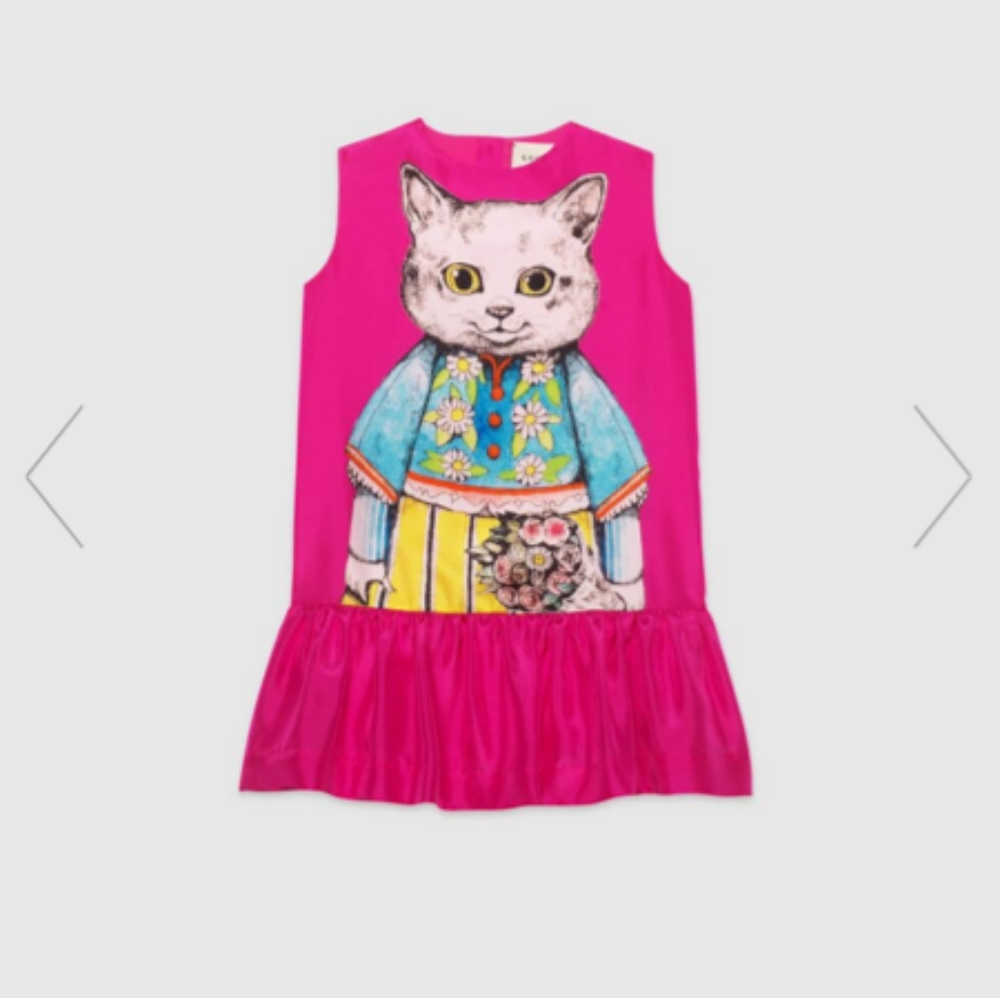 Girls silk Gucci dress